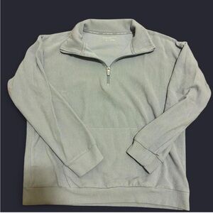 Light Blue Quarter-Zip Sweater